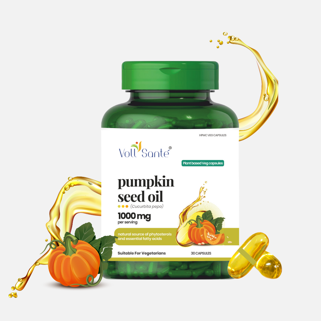 Voll Sante Pumpkin Seed Oil: Bottle of 30 Capsules