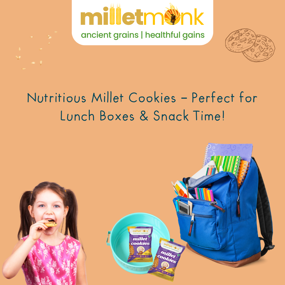 Millet Monk Millet Cookies: 180gm (18 Cookies)