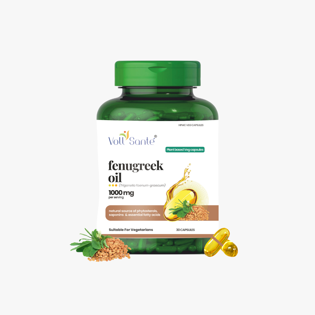 Voll Sante Fenugreek Oil: Bottle of 30 Capsules