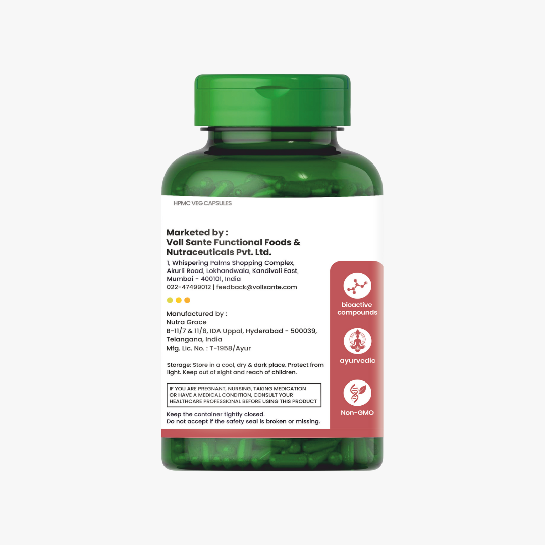 Voll Sante Turmeric, Ginger & Garlic Oil: Bottle of 30 Capsules