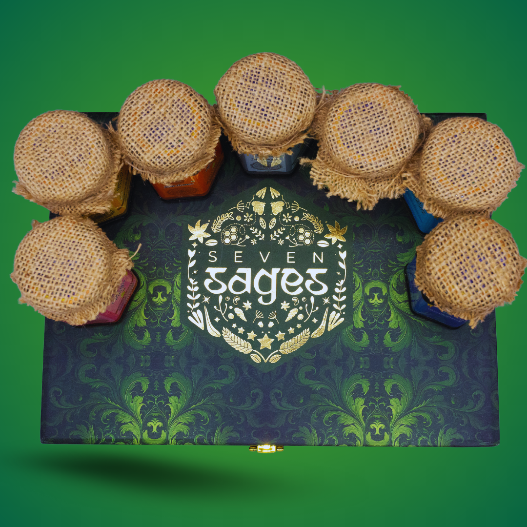 Seven Sages Honey: Collection of 7 different Honey from 7 different regions of India