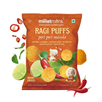 Millet Monk Cookies, Puffs & Chips (Combo Pack)