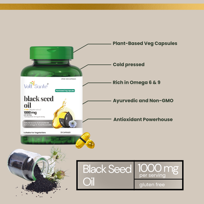 Voll Sante Black seed Oil: Bottle of 30 Capsules