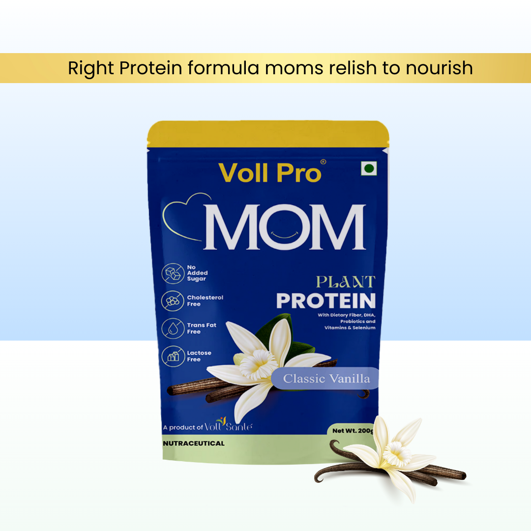 Voll Pro MOM Plant Protein Powder 200g (Vanilla Flavour)
