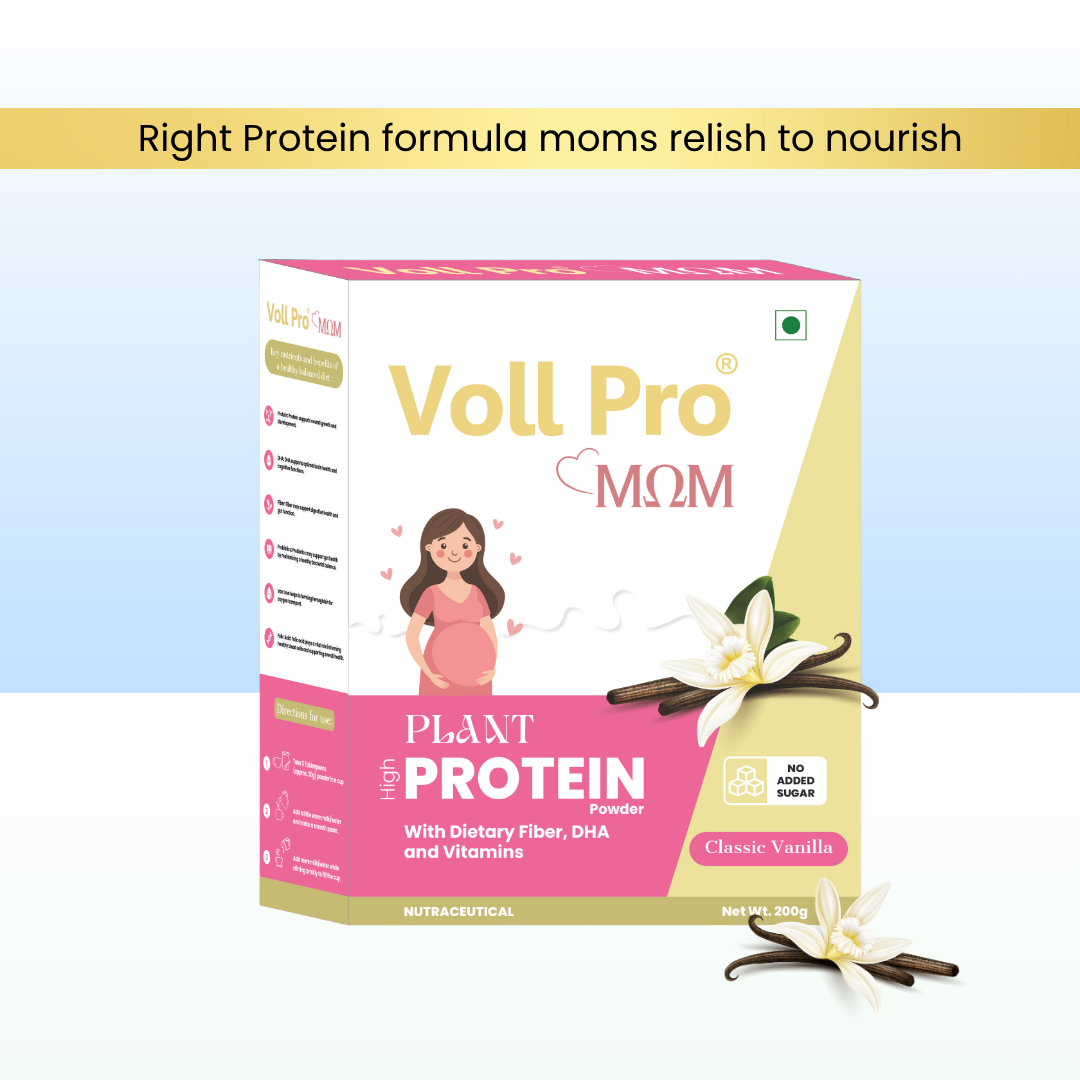 Voll Pro MOM Plant Protein Powder 200g (Vanilla Flavour)