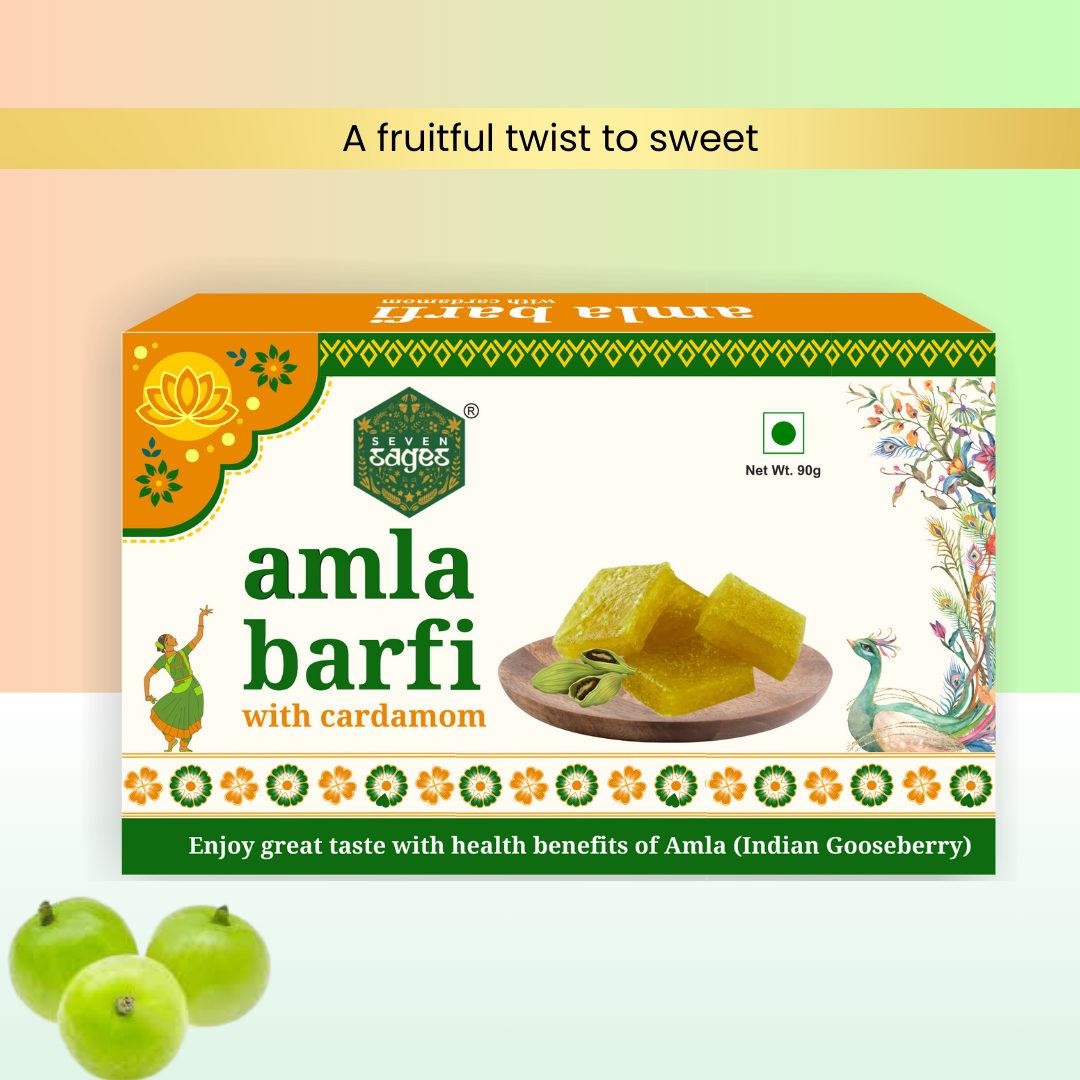 Seven Sages Amla Barfi : 90g ( 6N X 15g Blister Cup )