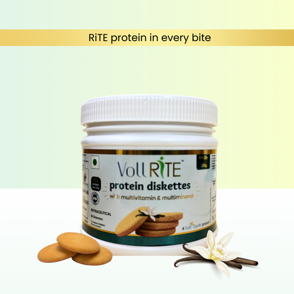 Voll RiTE Protein Diskettes with Vitamins & Minerals: Jar of 50 diskettes (250g)