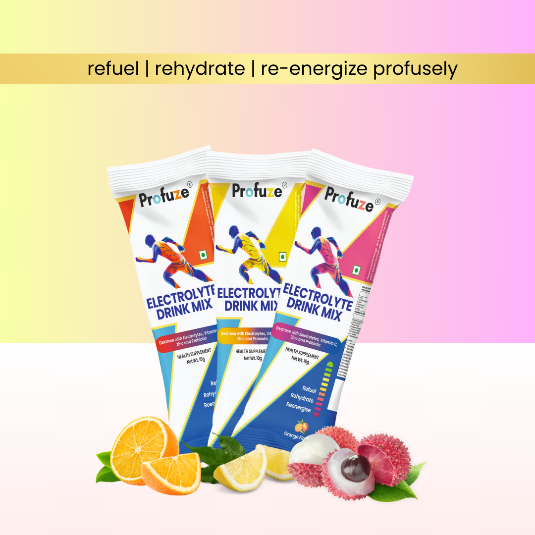 Profuze Electrolyte drink mix: Pack of 24*10g sachets